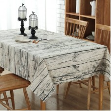 Union Rustic Maroneia Vintage Wood Tablecloth EOVS1001